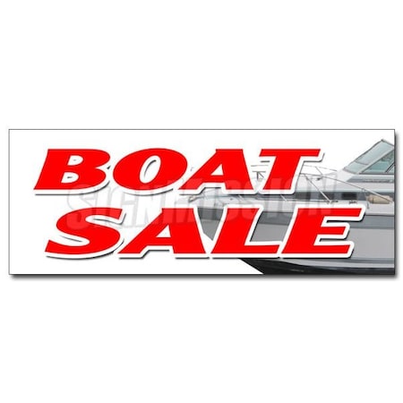 Signmission BOAT SALE DECAL sticker new used sailboats powerboats service financing, D-24 Boat Sale D-24 Boat Sale
